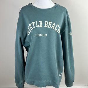Shark Tee Teal Myrtle Beach South Carolina Sweatshirt size Large